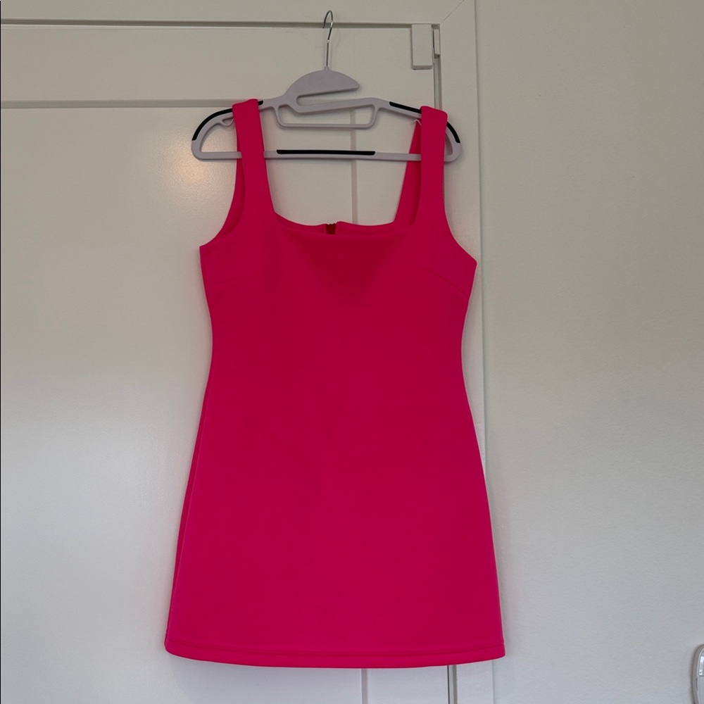 Cynthia Rowley hot pink neoprene mini dress, worn once